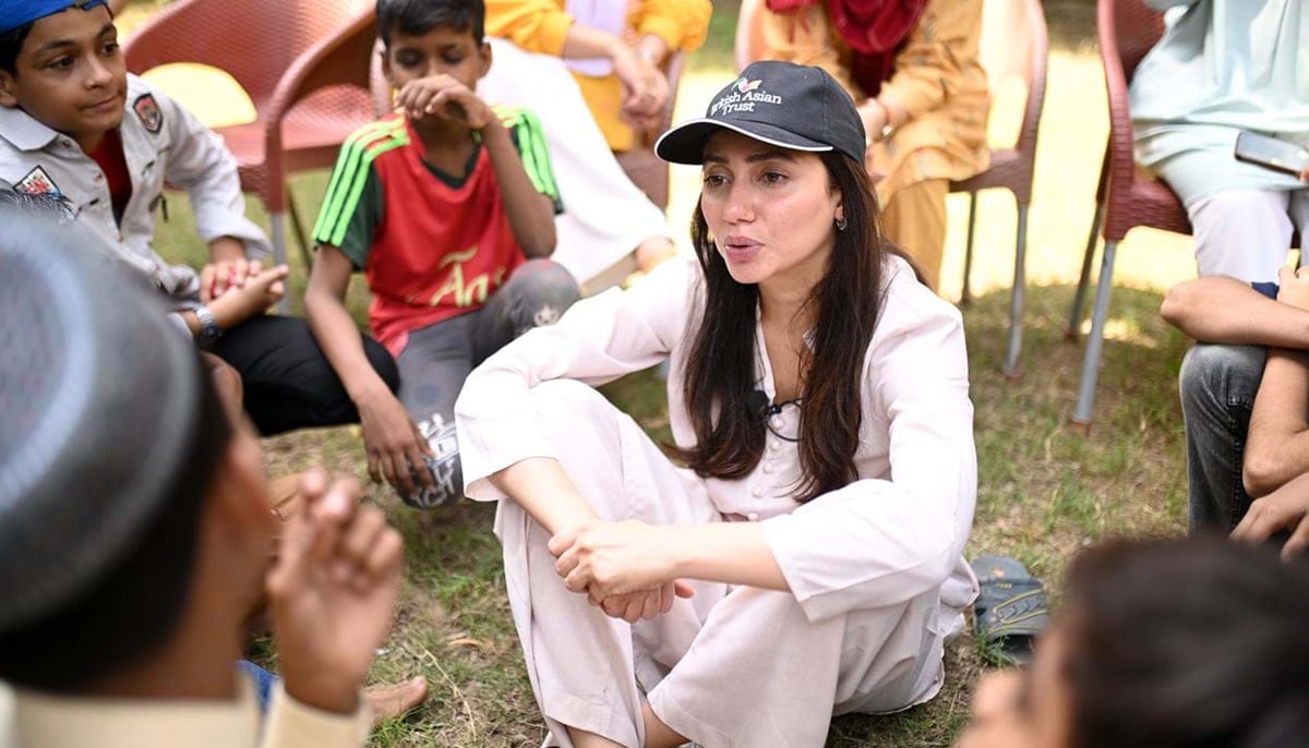 Mahira Khan visits one of British Asian Trusts' mental health projects in Karachi, Pakistan. — British Asian Trust/archive