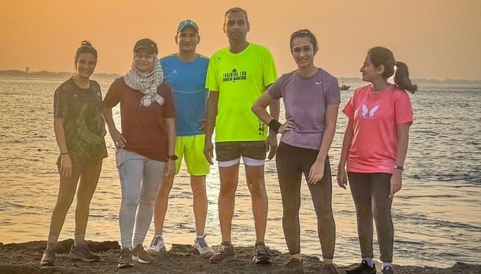 A group of runners in Karachi. — Provided by brokers.