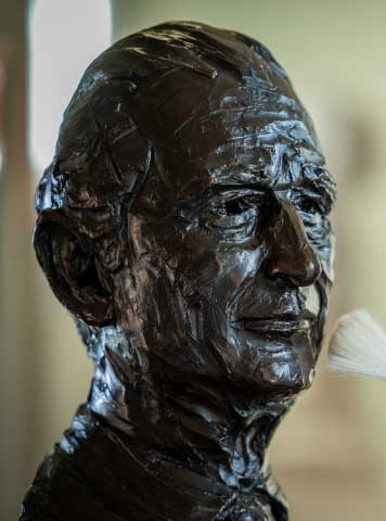 The first image of the bust of King Charles revealed