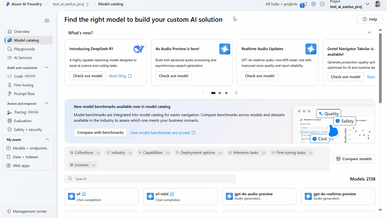 A user who finds Deepseek R1 in Azure Ai Foundry.