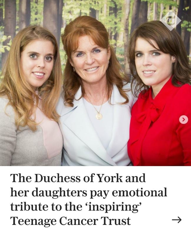 Sarah Ferguson defends a noble cause with her daughters