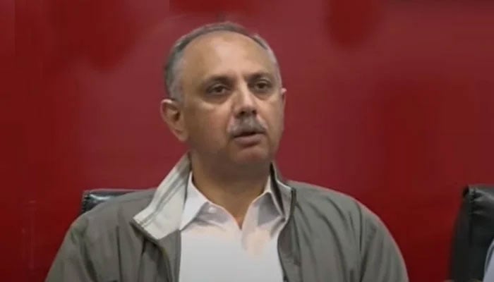 Omar Ayub Khan, leader of the Pakistan Tehreek-e-Insaf (PTI). — YouTube Screenshot/PakGazette News