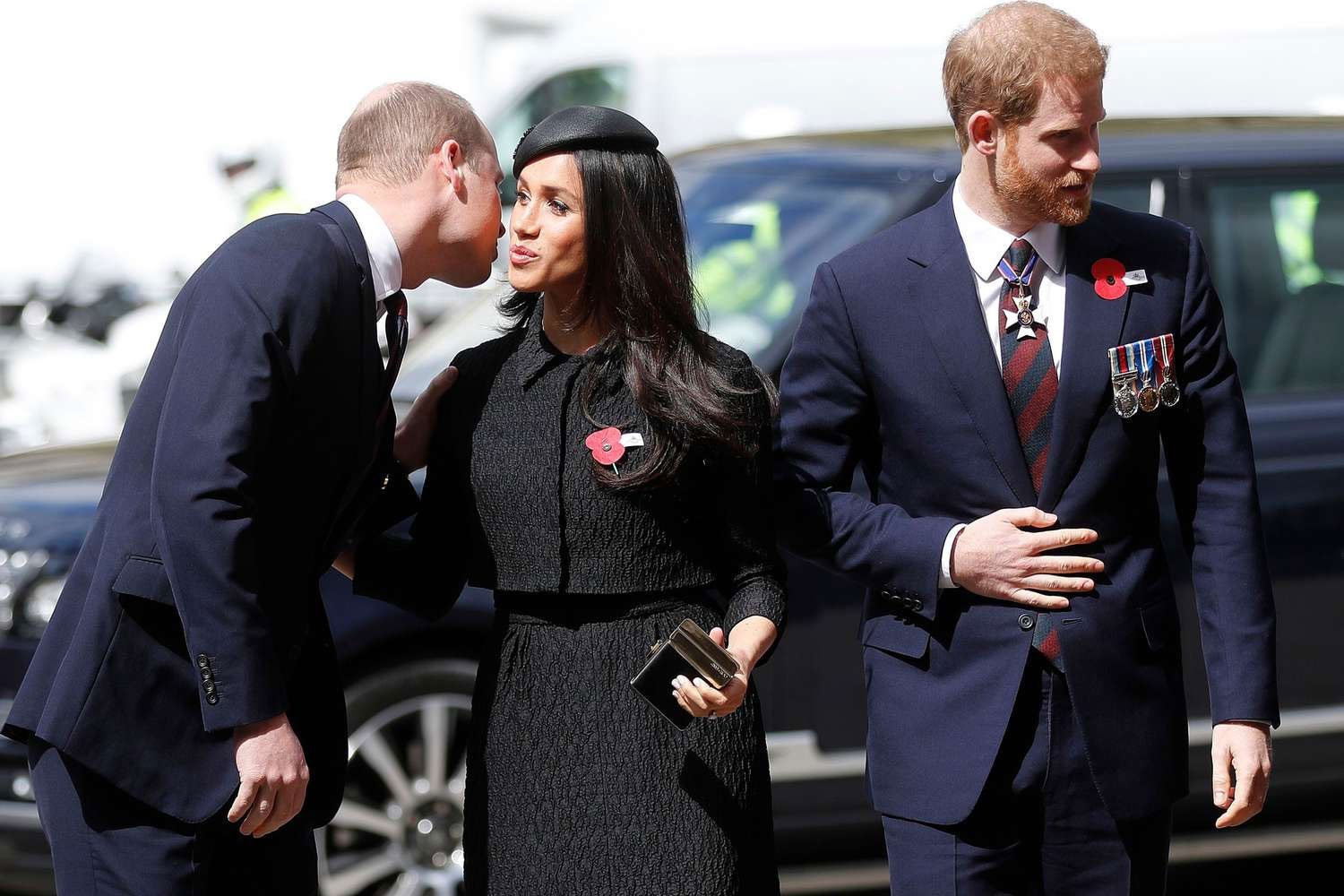 Meghan Markle made Harrys fight with Prince William kissing and hugging him?