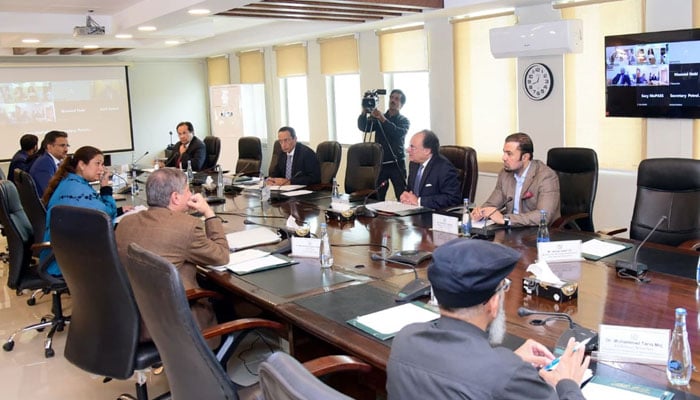 Minister of Finance and Income, Senator Muhammad Aurengzeb presides