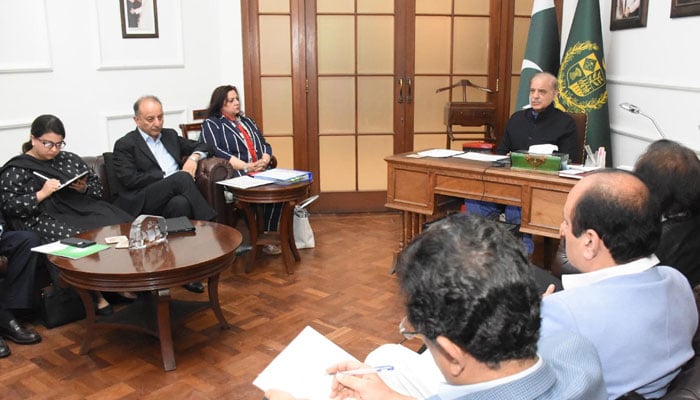 PM Shehbaz Sharif presides over a review meeting on current reforms under the Smeda on March 8, 2025. - ask