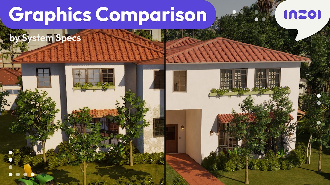 Inzoi: Graphic comparison by system specifications - YouTube