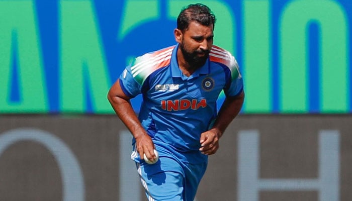 Bowler fast Indio Mohammad Shami in the photo during a game of Champions Trophy 2025 - Facebook@circleofcripket.mdshami