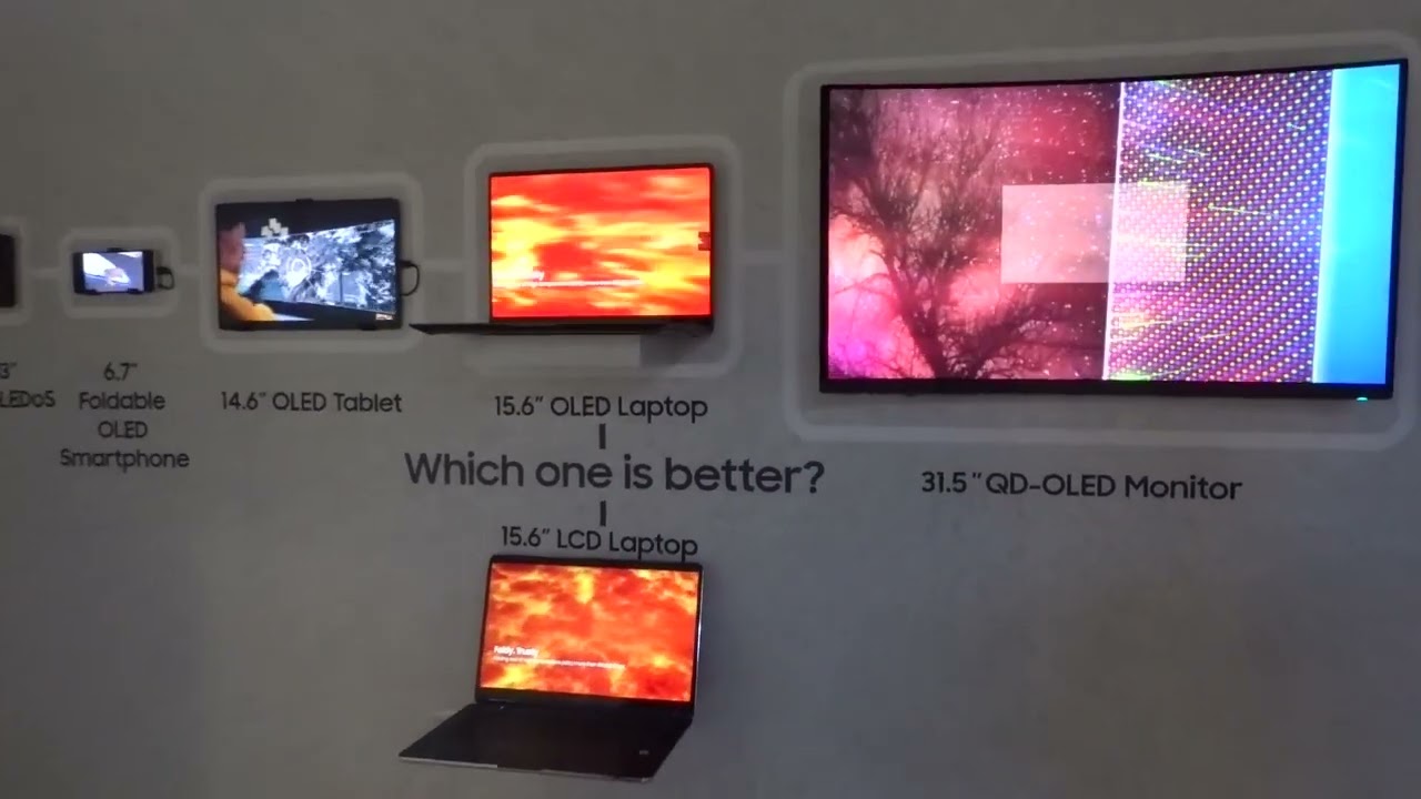 Samsung screen on Displayweek 2024 - YouTube