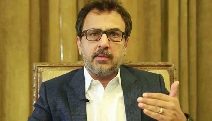 The Federal Energy Minister (Energy Division) Awais Leghari makes gestures during an interview in this photo without date. - X/Govtofpakistan