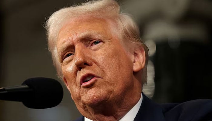 The president of the United States, Donald Trump, addresses a joint session of the Congress at the United States Capitol on March 4, 2025 in Washington, DC. - Reuters