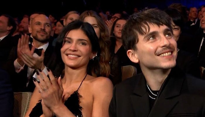 Timothée Chalamet and Kylie Jenner share PDA within the Oscars 2025