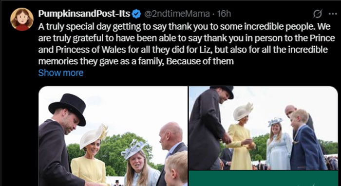 Kate Middleton is excited when she meets the charming family at Buckingham Palace