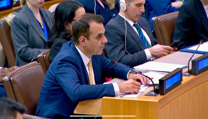 Permanent Deputy Representative of Pakistan to the UN ambassador, Usman Jadoon. - X/@Pakistanun_ny/File