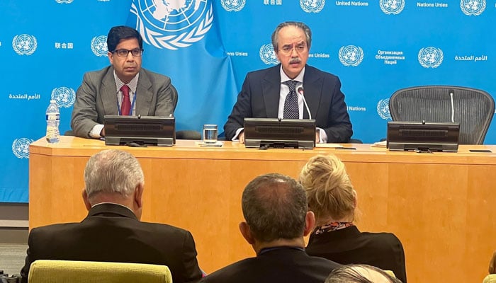 Pakistans ambassador to the United Nations Iphikhar. - X@pakistanun_ny