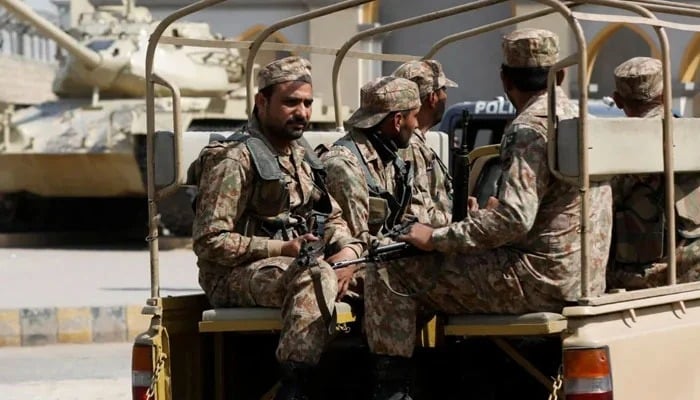You can see the Pakistan army staff patrolling in this image without date. - Reuters/file