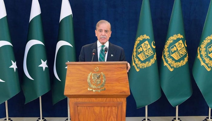 Prime Minister Shehbaz Sharif addresses La Nación after Alto El Fuego with India, Islamabad, May 11, 2025. - X/@Govtofpakistan