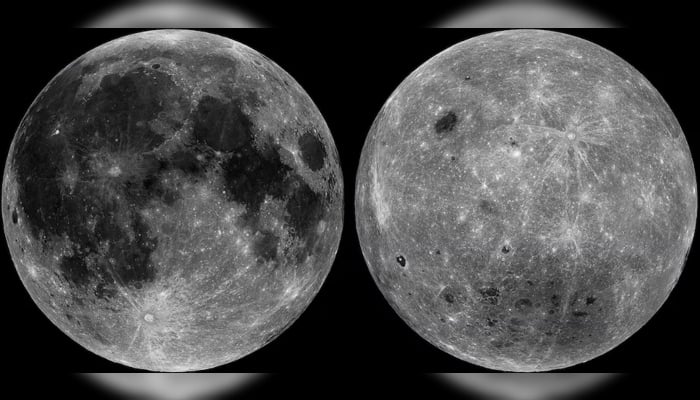 (From the left) the near and distant moons are seen in a combination of images without date of observations made by lunar reconnassance orbititer. - Reuters/file