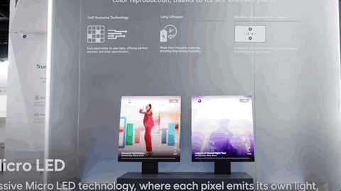 LG Micro LED screens Zero Bbezel Screen