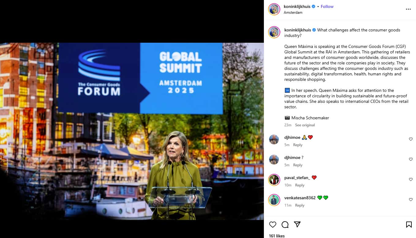 While the princess remains hospitalized after the accident, the Dutch queen changes the schedule