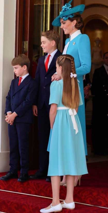 In the images: Kate Middleton stuns to color stumbling
