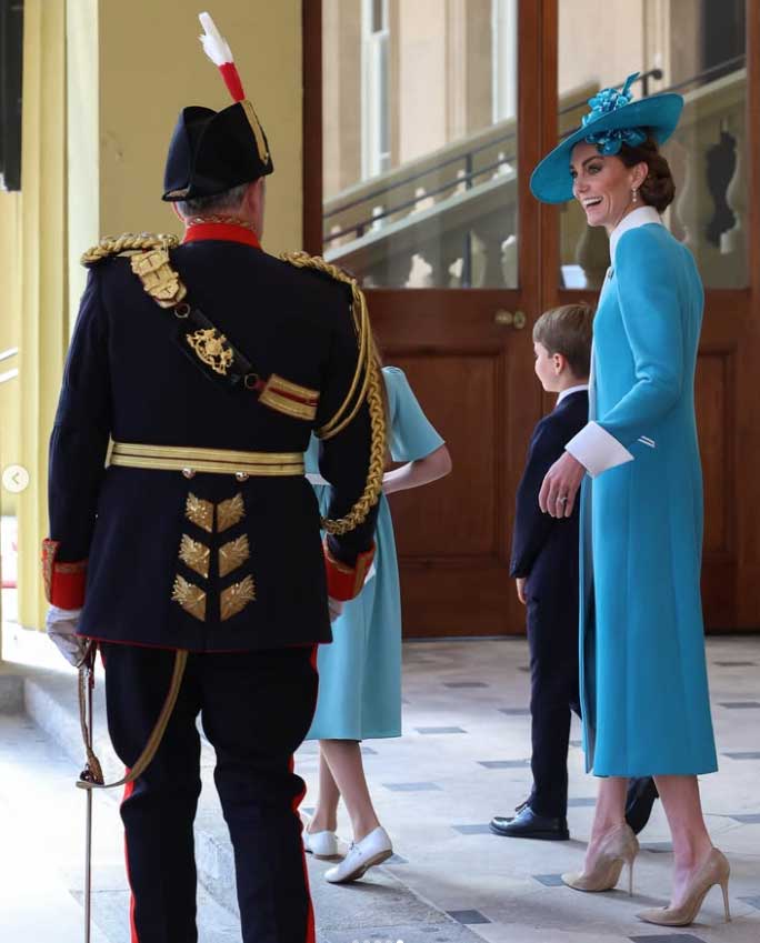 In the images: Kate Middleton stuns to color stumbling