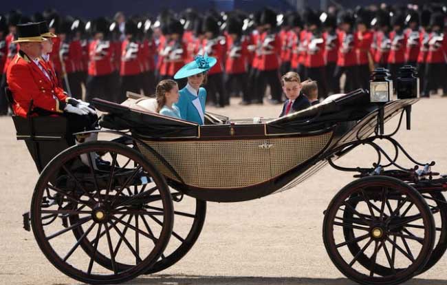 In the images: Kate Middleton stuns to color stumbling