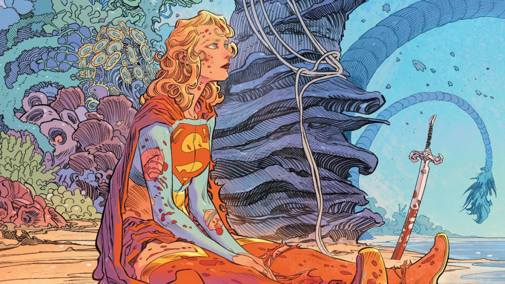 A foal-the sitting screenshot in the Tom King's Supergirl comics series: Woman of Tomorrow