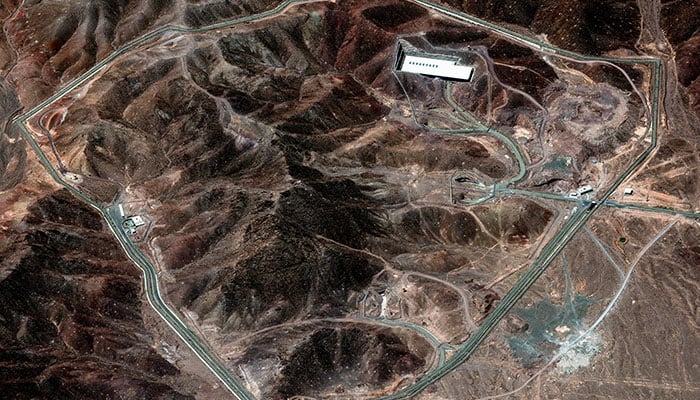 A satellite image shows the Nuclear ForDow installation in Iran in this booklet image of June 14, 2025. - Reuters