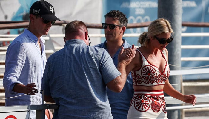 Ivanka Trump, daughter of the president of the United States, Donald Trump, and her husband Jared Kushner walk at Venice airport, before the expected wedding of the founder of Amazon Jeff Jeff Bezos and Lauren Sánchez, in Venice, Italy, June 24, 2025. - Reuters.