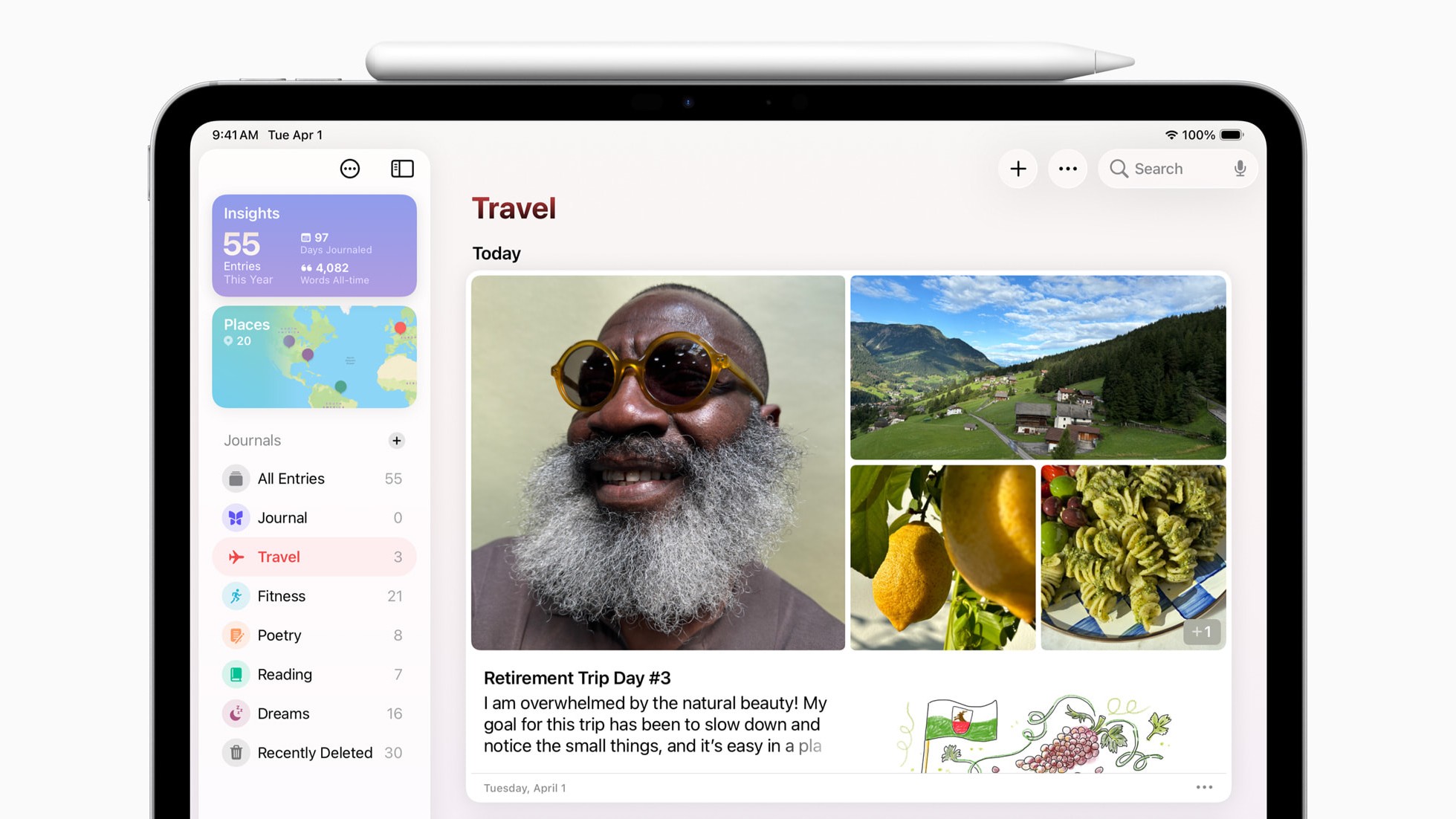 The new Apple Journal application reaches ipados 26