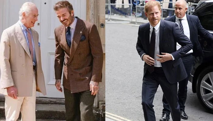 Prince Harry less than satisfied in the middle of David Beckham Win