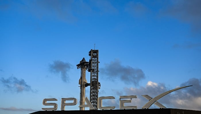 The Spacex spacecraft is located on the launch platform before its sixth flight test from Starbase in Boca Chica, Texas, on November 17, 2024. - AFP