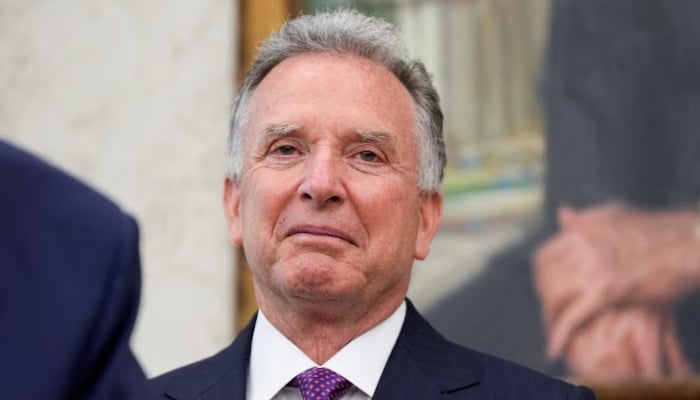 The special envoy of the United States, Steve Witkoff, observes during his oval office ceremony of the White House in Washington, DC, May 6, 2025.-Reuters