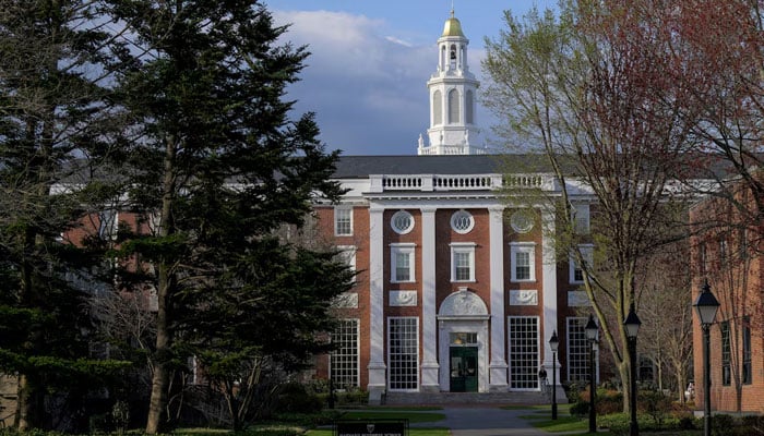 A view of the Harvard University Business School Campus in Cambridge, Massachusetts, USA, April 15, 2025. - Reuters