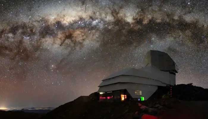 An impressive image of Rubin watching the night sky on earth. - Rubin Observatory/Archive