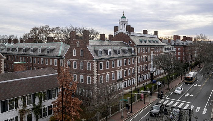 A view of the Harvard campus on John F. Kennedy Street at Harvard University is shown in Cambridge, Massachusetts, USA., December 7, 2023. - Reuters