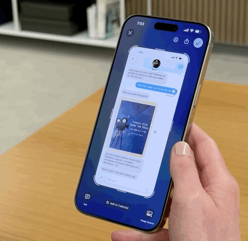 Use visual intelligence to add to the calendar in iOS 26