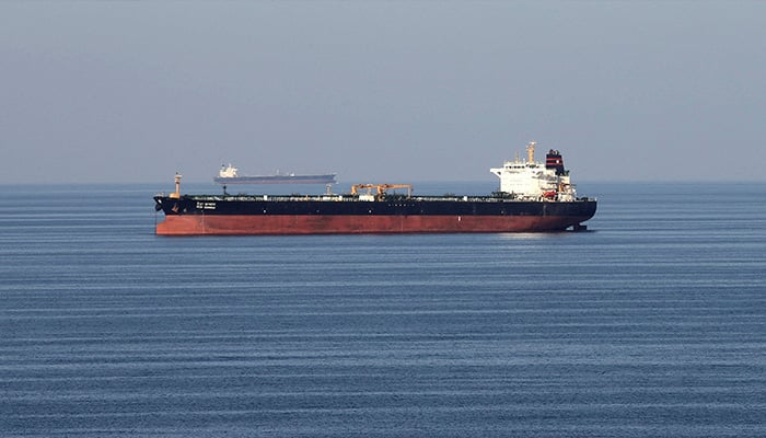 This file photo shows the oil tankers who pass through the hormuz narrow. - Reuters