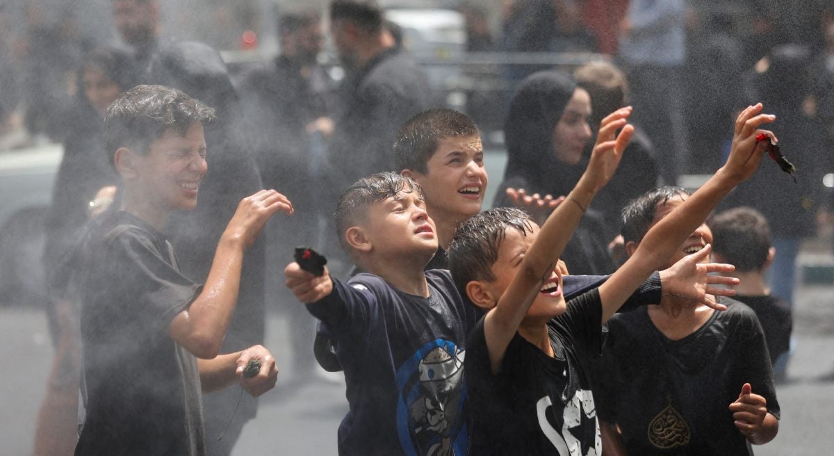The mourners hit their chests during a religious ritual that marks Ashura in Baghdad, Iraq, July 6, 2025. - Reuters