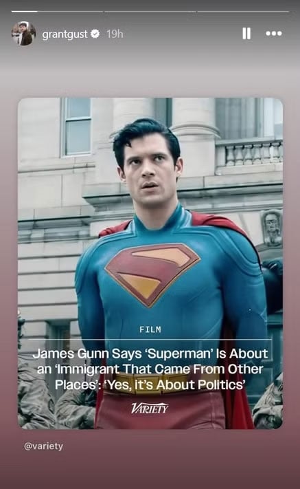 The flash star reacts to Superman is a story of immigrants