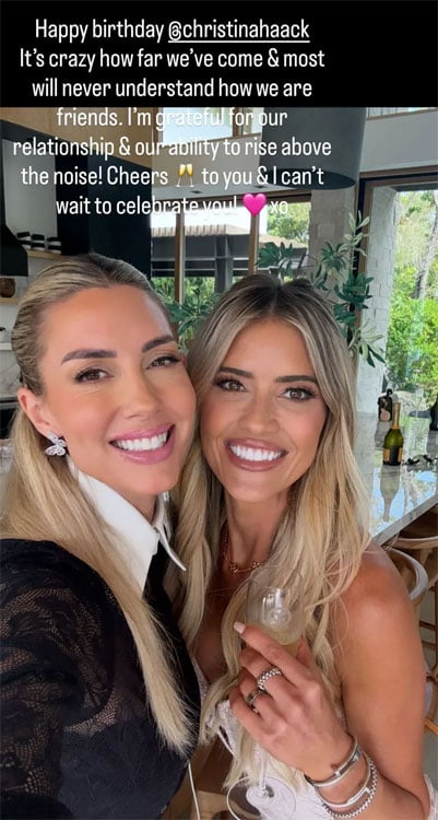 Heather Ra the Moussa Think with a touch with touch for Christina Haack