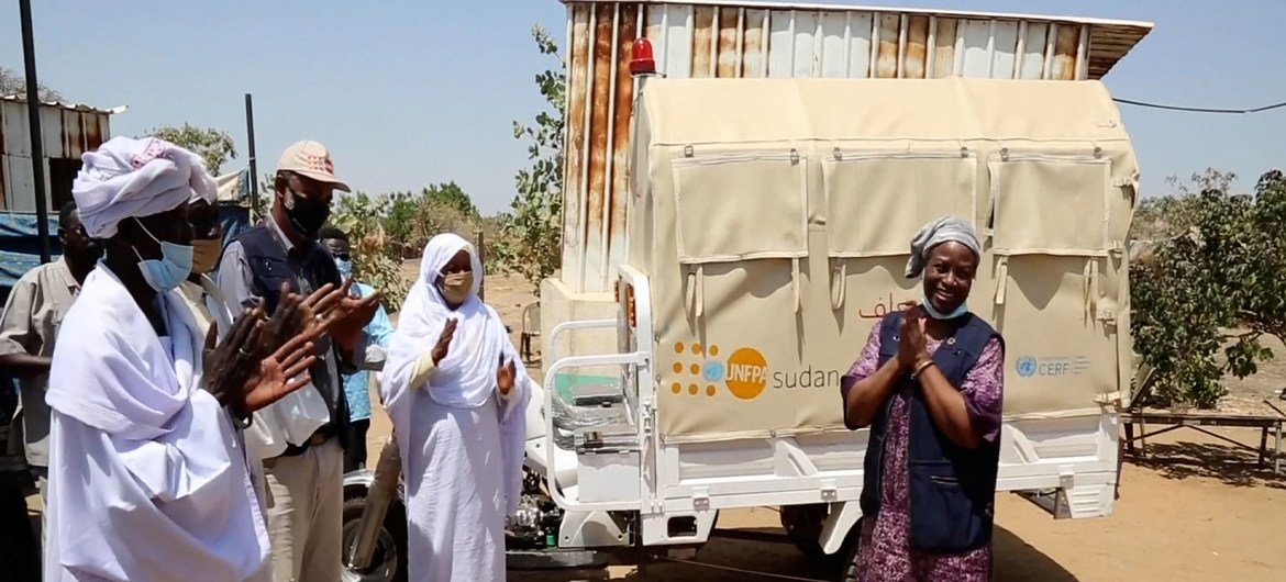Executive Director of UNFPA, Natalia Kanem (right), visit to Sudan in March 2021. Executive Director of UNFPA, Natalia Kanem (right), visit to Sudan in March 2021.