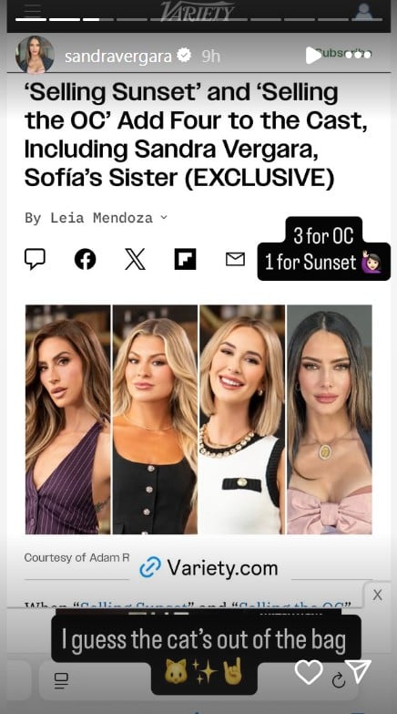 Sofía Vergaras Sister Sandra and three new real estate agents join for sale of sunset stalls