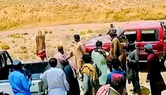 Screengrab of Viral Video shows tribal members who carry out