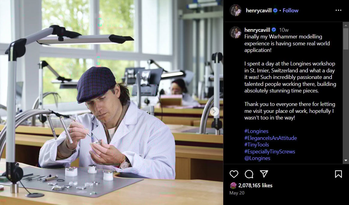 Henry Cavill becomes sincere about fame on social networks
