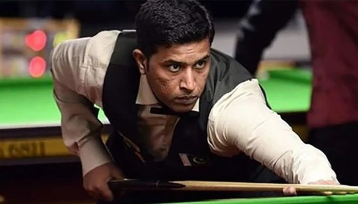 Pakistans Mohammad Asif in action in this photo without date. - @asifsnooker/file