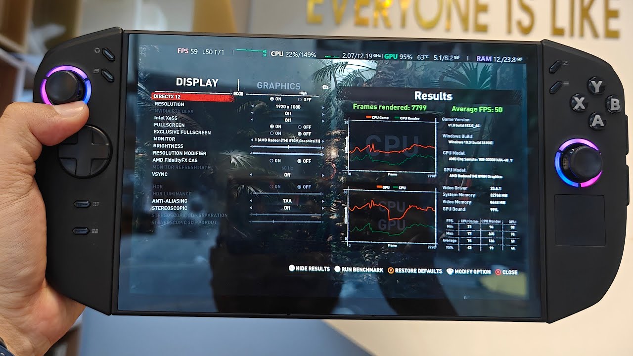 BENMARK AND SHATDOWN LEGION GO 2 Z2 Extreme shows. Compare HX370, Legion Go, MSI Claw Z2 Extreme. - YouTube