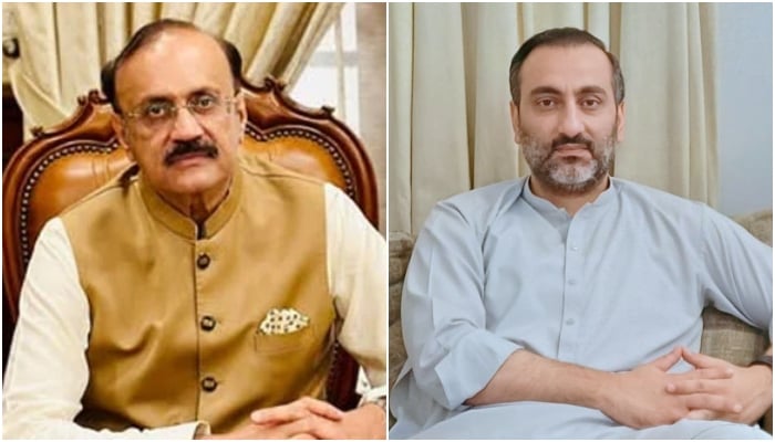 Opposition leader of the Punjab Malik Ahmed Khan Bachar (left) Assembly and Pakistan Tehreek-E-Insaf Mna Mena Mohammad Ahmed Chattha. - Facebook/@ alik.ahmadkhanbhache/@miankamranadrees/archivo