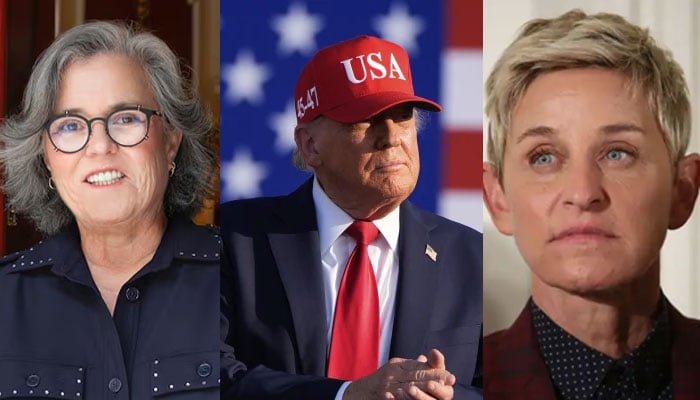Ellen Degeneres hastened to the support of Rosie Odonnells after the threat of Donald Trumps