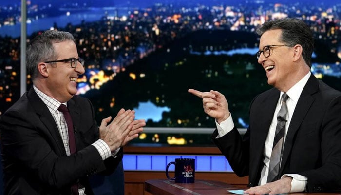 John Oliver breaks silence on the cancellation of the Stephen Colberts interview program